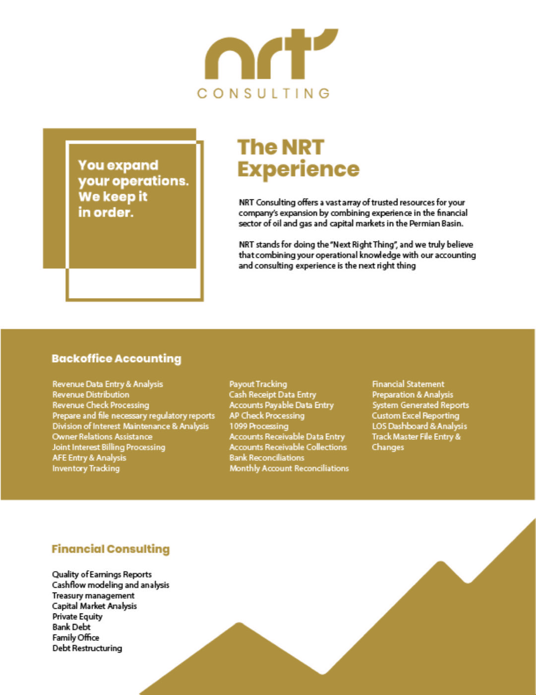 Marketing piece: the NRT Experience